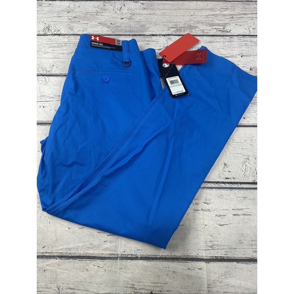 NWT Under Armour Men's Tapered Pants 34X32 Sky Blue NWT - Picture 12 of 12